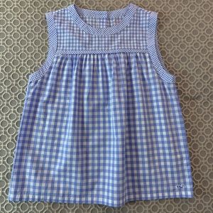 Girl Vineyard Vines Gingham Woven Top Size 14-L